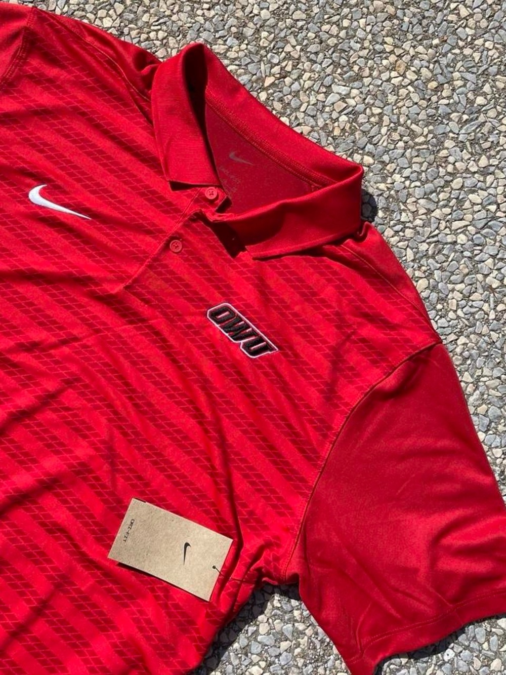 Nike Red Polo with OWU Embroidered Logo Mens XL